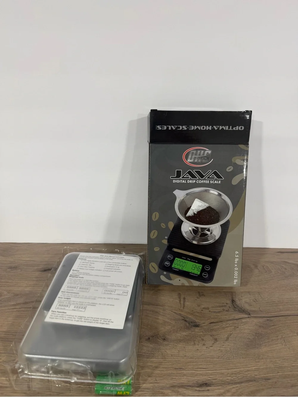 Java Digital Drip Coffee Scale - Black/Grey